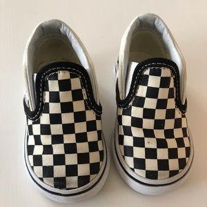 Toddler checkered Vans